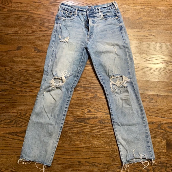Gap size 28 wide straight jeans - Picture 1 of 3